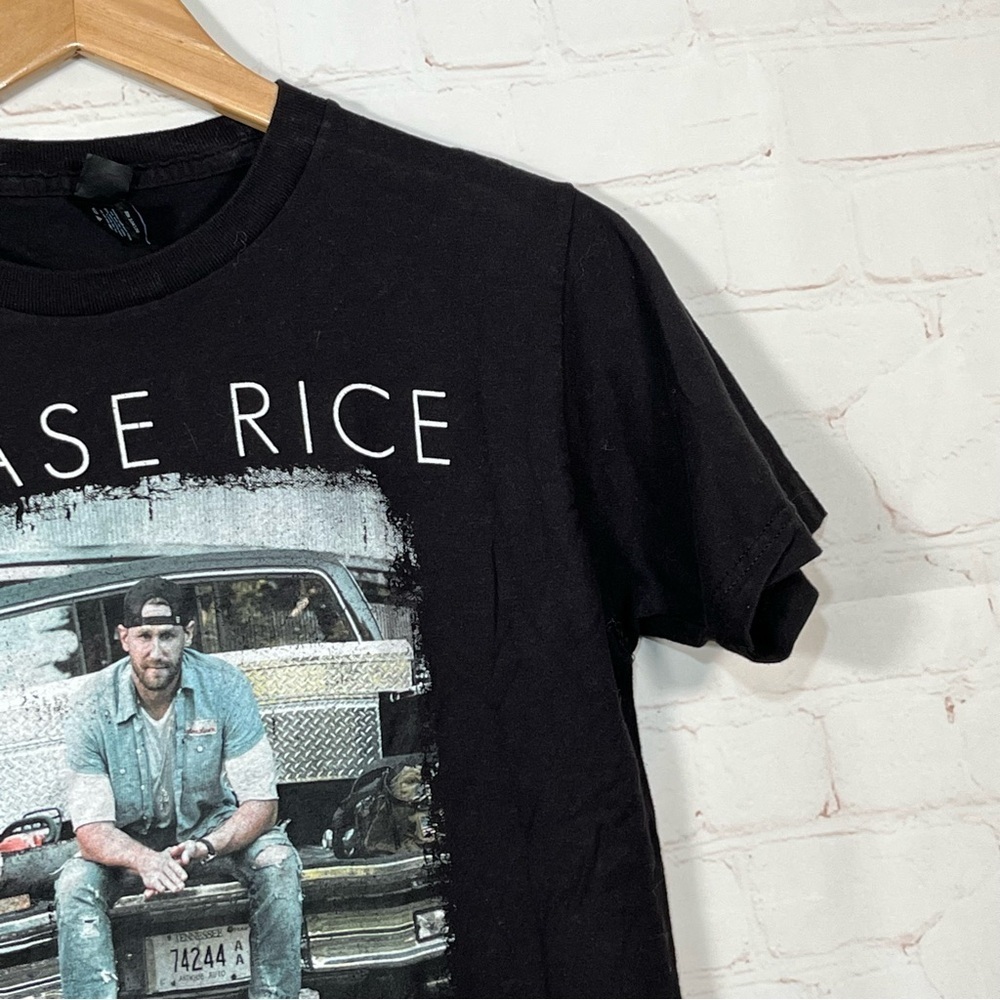 Chase Rice Summer 2016 Concert Band T Shirt Mens Size Small Black Short Sleeve - Picture 2 of 7